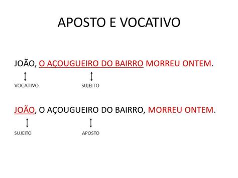 simulado online aposto e vocativo